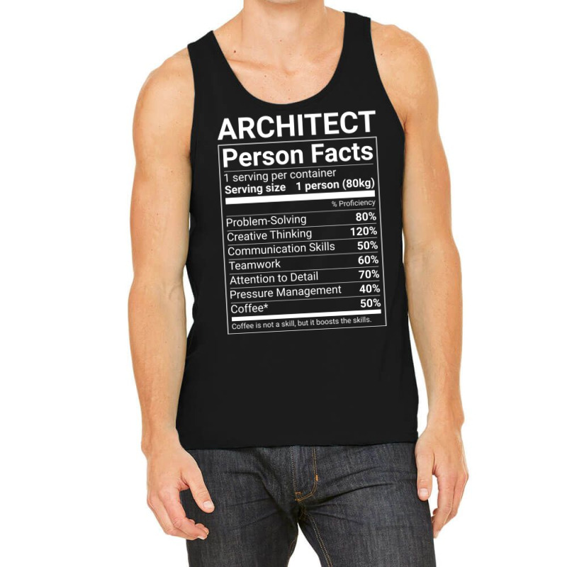 Funny Architect Person Facts White Text Cute Tank Top | Artistshot