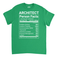 Funny Architect Person Facts White Text Cute Classic T-shirt | Artistshot