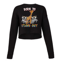 Autism Awareness Born To Stand Out Cropped Sweater | Artistshot