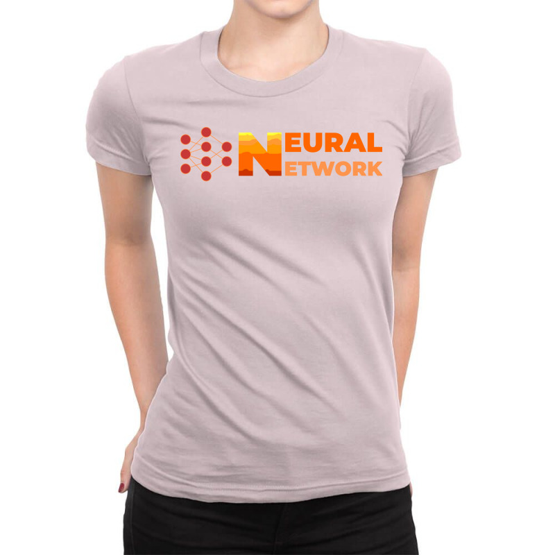 Neural Network Ladies Fitted T-Shirt by alsamiyantang | Artistshot