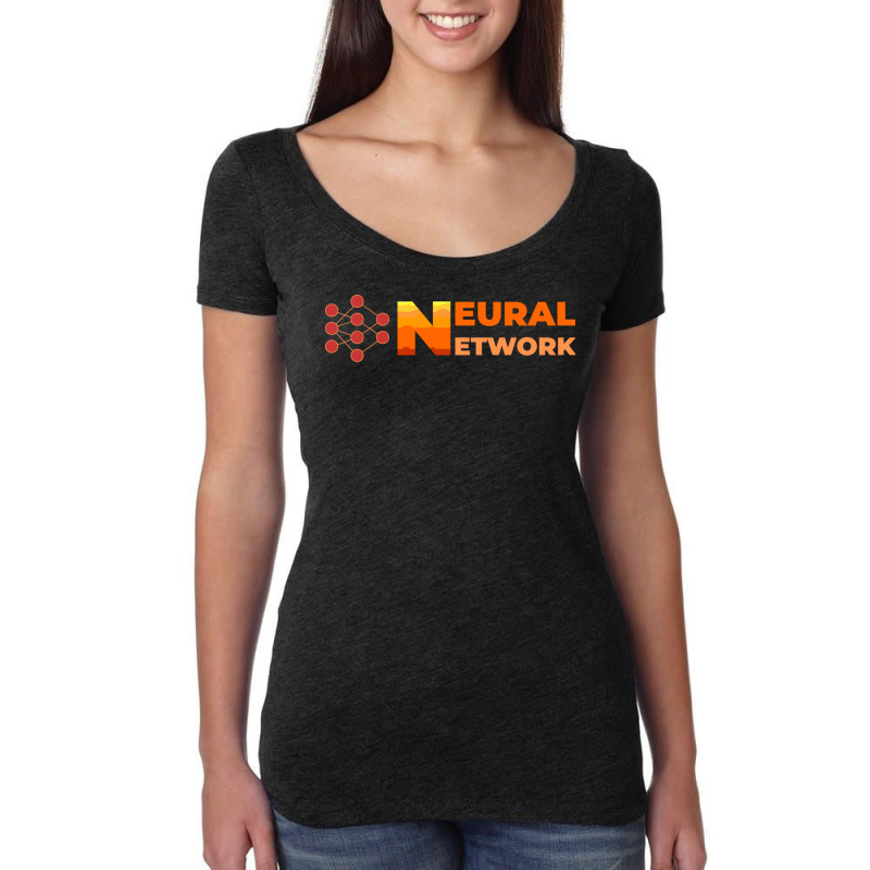 Neural Network Women's Triblend Scoop T-shirt by alsamiyantang | Artistshot