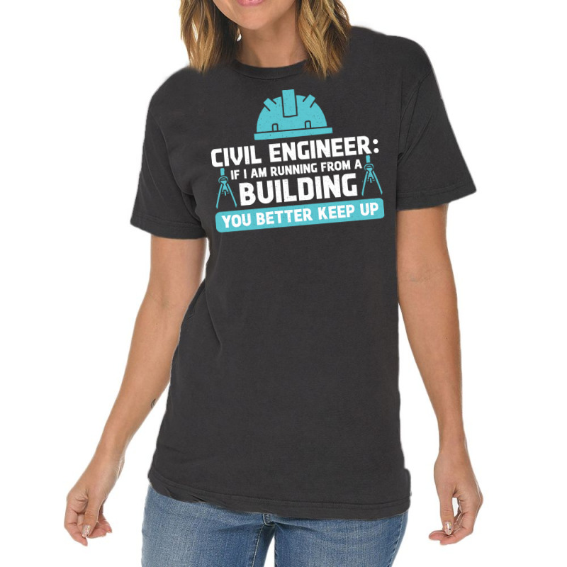 Funny Engineer Student Civil Engineering Gift Summer Vintage T-shirt | Artistshot