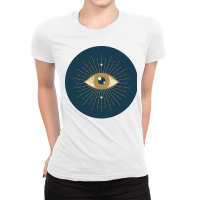 Astrology All Seeing Eye Quote Ladies Fitted T-shirt | Artistshot