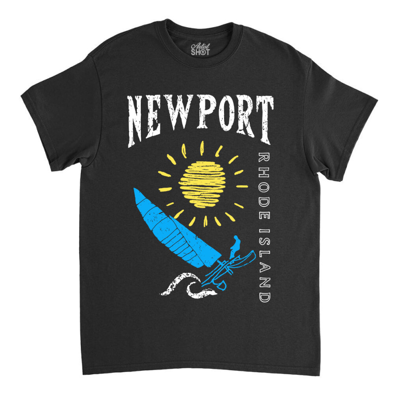 Sailboat Catamaran Newport Rhode Island Classic T-shirt by Anyaran | Artistshot