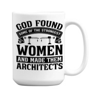 Architect God Found Som Architecture Architects Nostalgia 15 Oz Coffee Mug | Artistshot