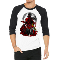 Demon Red Cape 3/4 Sleeve Shirt | Artistshot