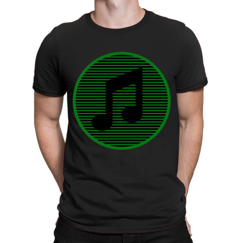 Retro Striped Music Note Classic T-Shirt by CrystalLSchwartz | Artistshot