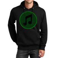 Retro Striped Music Note Classic Unisex Hoodie | Artistshot