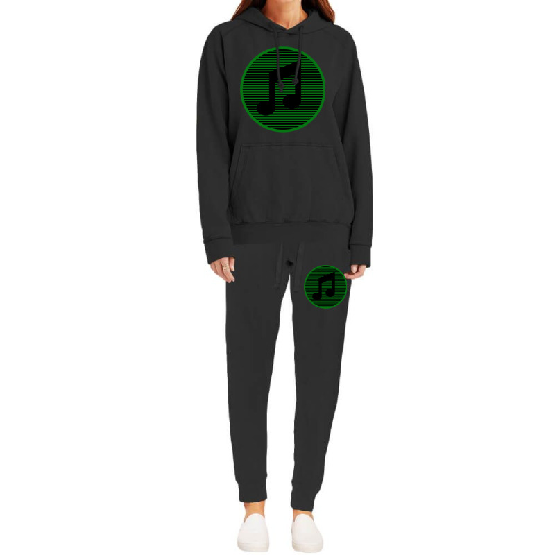 Retro Striped Music Note Classic Hoodie & Jogger set by CrystalLSchwartz | Artistshot