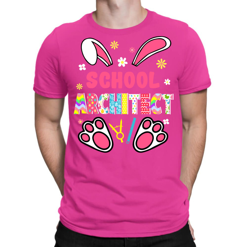 Funny Rabbit School Architect Easter Day Eggs Bunny Girl T-shirt | Artistshot