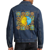 Astrology Lover Boho Sun Celestial Bodies Moon Astronomy Girl Men Denim Jacket | Artistshot