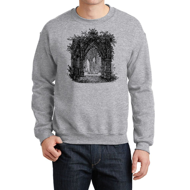 Gothic Arches Cathedral Garden Architecture Quote Crewneck Sweatshirt | Artistshot