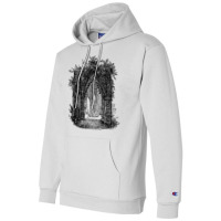 Gothic Arches Cathedral Garden Architecture Quote Champion Hoodie | Artistshot