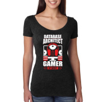 Data Architecture Database Architect Gamer Gift Vintage Women's Triblend Scoop T-shirt | Artistshot