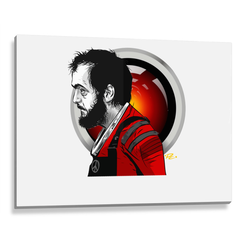 Stanley Kubrick   An Illustration Metal Print Horizontal | Artistshot