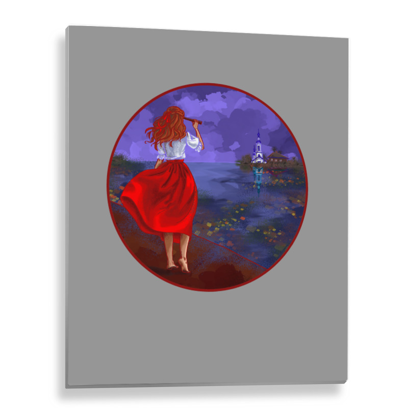 Watching Girl Trending Metal Print Vertical | Artistshot