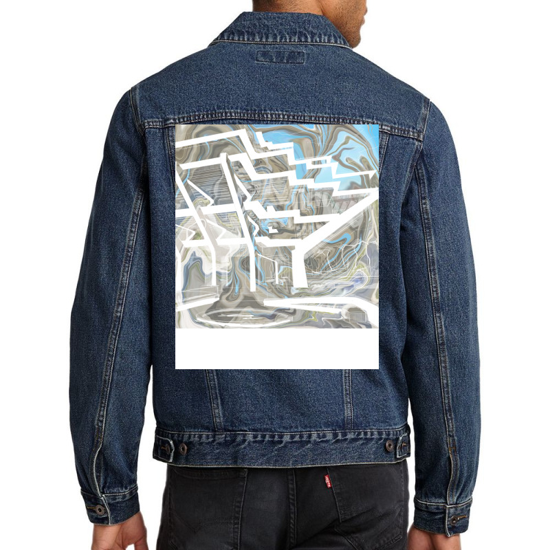 Geisel Library In Ecopop Landscape Brutalist Modern Architecture Art 7 Men Denim Jacket | Artistshot