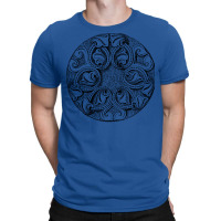 Vintage Leaves And Scrolls Nature Medallion Design Nostalgia T-shirt | Artistshot