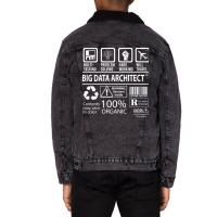 Big Data Architect T  Multitasking Certified Job Gift Item Tee Unisex Sherpa-lined Denim Jacket | Artistshot