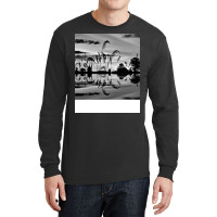 Black And White Landscape Girl Stars Long Sleeve Shirts | Artistshot