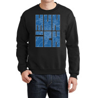 Munich Germany City Map Typography Blueprint Crewneck Sweatshirt | Artistshot