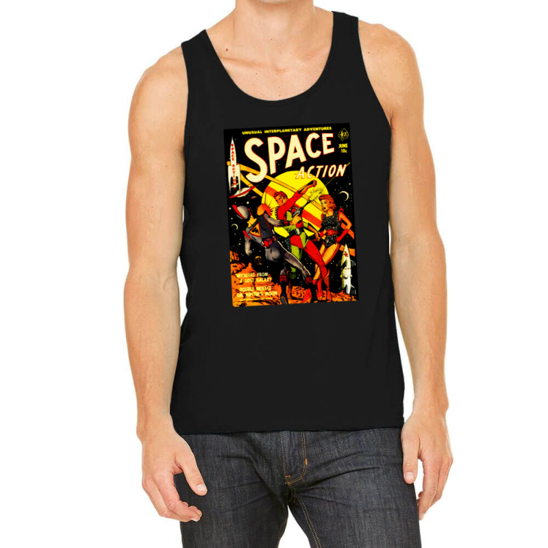 Space Action Tank Top | Artistshot