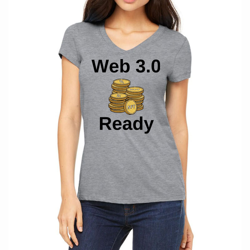 Web 30 Ready With Nfts Women's V-Neck T-Shirt by azaouitlagaey | Artistshot