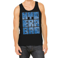 Hyderabad India City Map Typography Blueprint Tank Top | Artistshot