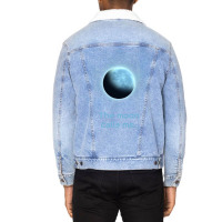 The Moon Calls Me Red Unisex Sherpa-lined Denim Jacket | Artistshot