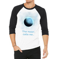 The Moon Calls Me Red 3/4 Sleeve Shirt | Artistshot