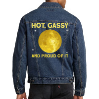 The Sun Hot Gassy And Proud Of It Sun Solar System Star Men Denim Jacket | Artistshot