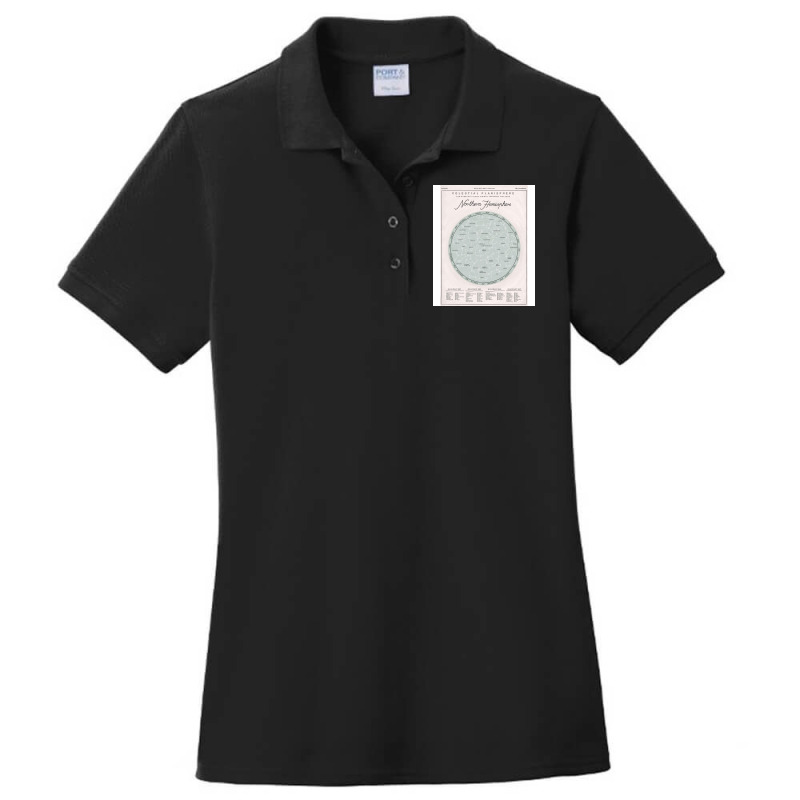 Northern Hemisphere Music Ladies Polo Shirt by mauxiedomf | Artistshot