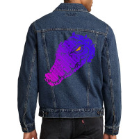 Inner Animal   Gradient Version With An Aluring Eye Men Denim Jacket | Artistshot