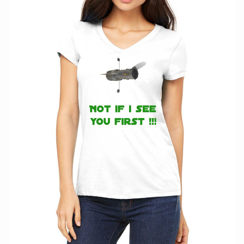 See You First Hubble Design Girl Women's V-Neck T-Shirt by tolebchihebk | Artistshot