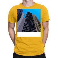 City Buildings And Blue Sky Summer T-shirt | Artistshot