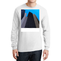 City Buildings And Blue Sky Summer Long Sleeve Shirts | Artistshot