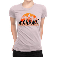 Astronomy Evolution Sunset Telescope Astrophysics Hipster Ladies Fitted T-shirt | Artistshot