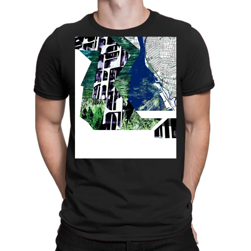 The Landscape In Concrete Bedrock In Collage Architectural Arts Gift T-shirt | Artistshot