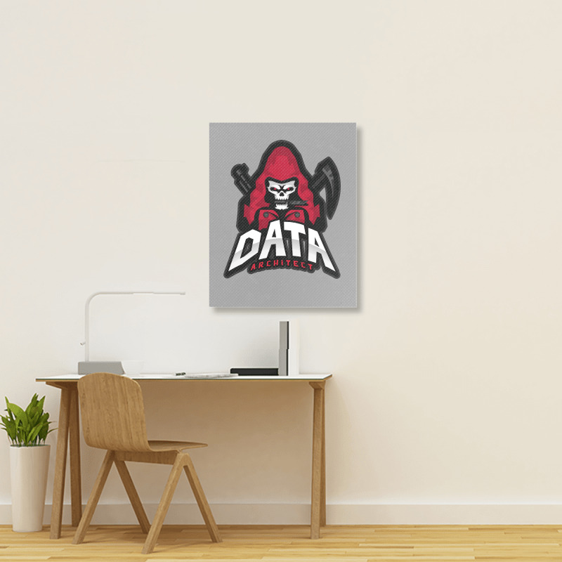 Data Architect In Control Nostalgia Portrait Canvas Print | Artistshot