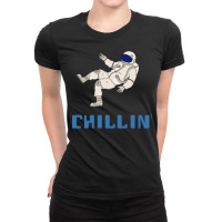 Chillin Space Astronaut 70s Ladies Fitted T-shirt | Artistshot