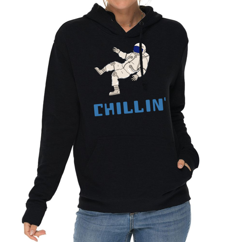 Chillin Space Astronaut 70s Lightweight Hoodie | Artistshot