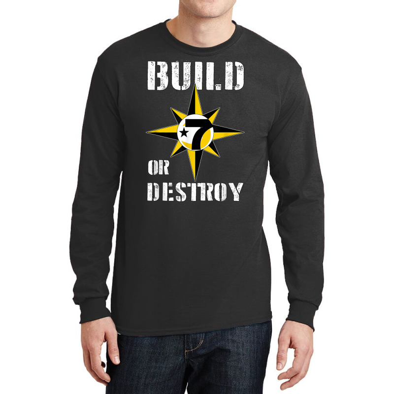 Build Or Destroy Mathematics Allah 5 Percent Godbody Nge God T Shirt Long Sleeve Shirts | Artistshot