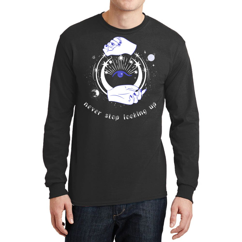 Esoteric Spiritual Astrology Galaxy Mystical Girl Long Sleeve Shirts | Artistshot