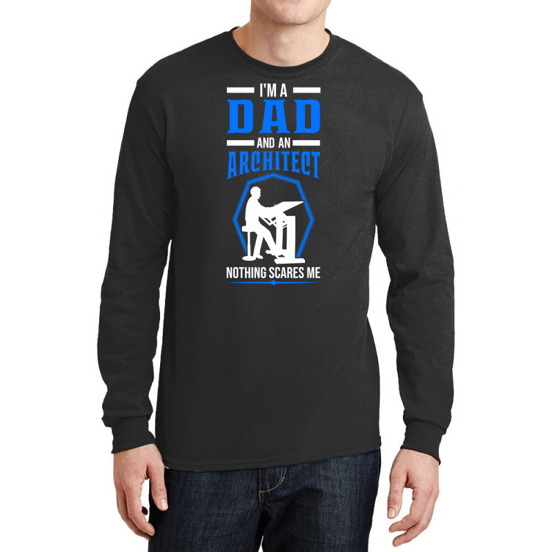 Architect Father Dad 80s Long Sleeve Shirts | Artistshot