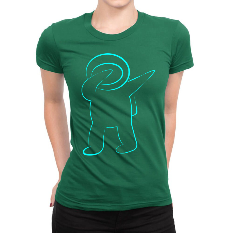 Cool Astronaut Dab Music Ladies Fitted T-Shirt by egozkkarens | Artistshot