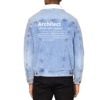 Architect Definition Funny Architecture Music Unisex Sherpa-lined Denim Jacket | Artistshot