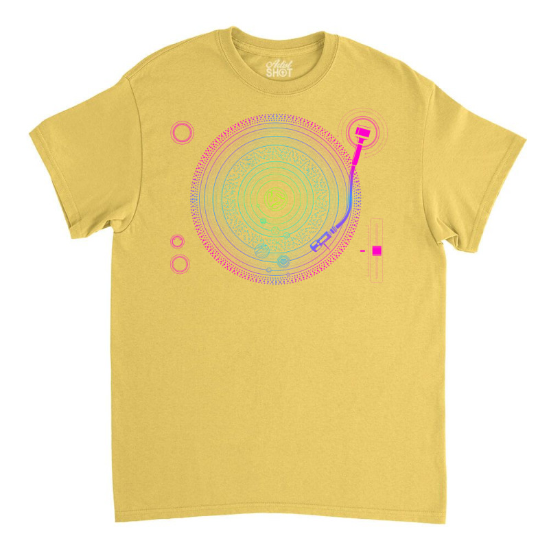 Space Dj Solar System Turntable Electronic Dance Music Edm Product Classic T-shirt | Artistshot