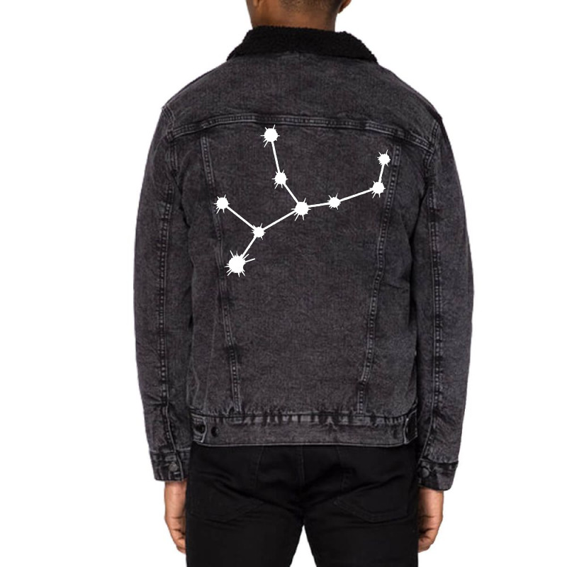 Virgo Constellation Aesthetic Unisex Sherpa-lined Denim Jacket | Artistshot