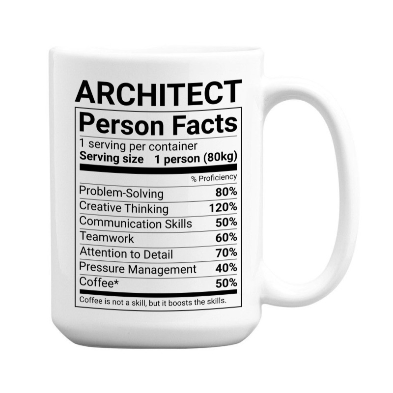 Funny Architect Person Facts Tumblr 15 Oz Coffee Mug | Artistshot