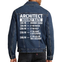 Architect Hourly Rate Summer Men Denim Jacket | Artistshot